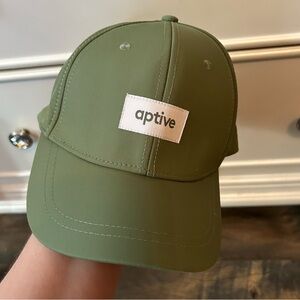 NWT Aptive Hat Adjustable Olive Sage Green Unisex